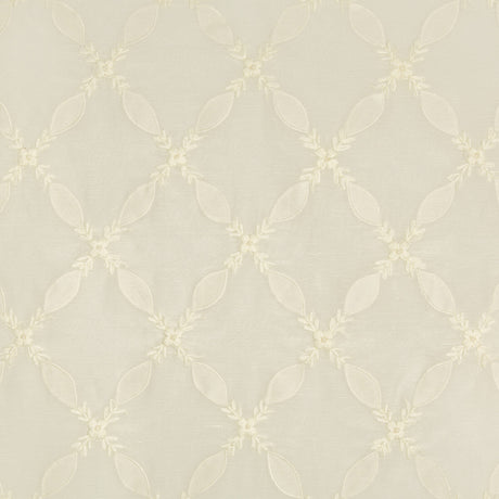 BRUNSCHWIG & FILS 8017114.101.0 OLIVEIRA SHEER WHITE Fabric - Eade's Wallpaper