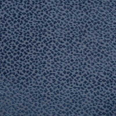 BRUNSCHWIG & FILS 8017126.5.0 LA PANTHERE VELVET BLUE Fabric - Eade's Wallpaper