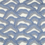 BRUNSCHWIG & FILS 8017127.50.0 LES RIZIERES EMB ROYAL/NAVY Fabric - Eade's Wallpaper