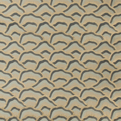 BRUNSCHWIG & FILS 8017127.513.0 LES RIZIERES EMB BLUE/AQUA Fabric - Eade's Wallpaper