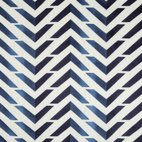 BRUNSCHWIG & FILS 8017128.50.0 LES VAGUES EMB SKY/ROYAL Fabric - Eade's Wallpaper