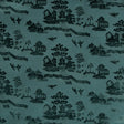 BRUNSCHWIG & FILS 8017129.35.0 LA PAGODE VELVET TEAL Fabric - Eade's Wallpaper