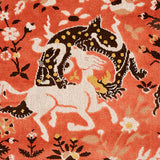 Schumacher Saint Ambrose Velvet Coral Fabric - Eade's Wallpaper