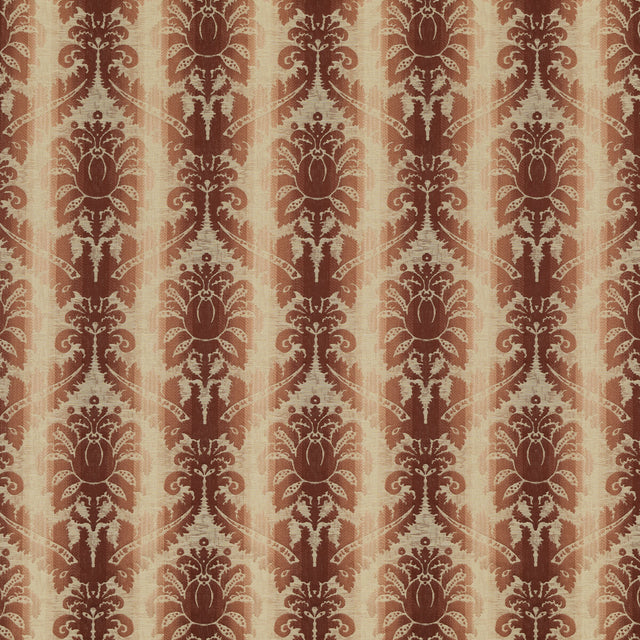 BRUNSCHWIG & FILS 8018106.19.0 POIVRE DAMASK RED Fabric - Eade's Wallpaper