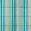 BRUNSCHWIG & FILS 8018108.13.0 LA COMELLE PLAID AQUA Fabric - Eade's Wallpaper
