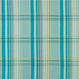 BRUNSCHWIG & FILS 8018108.13.0 LA COMELLE PLAID AQUA Fabric - Eade's Wallpaper