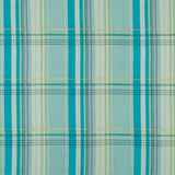 BRUNSCHWIG & FILS 8018108.13.0 LA COMELLE PLAID AQUA Fabric - Eade's Wallpaper