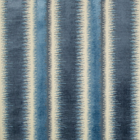 BRUNSCHWIG & FILS 8018115.5.0 BROMO VELVET BLUE Fabric - Eade's Wallpaper