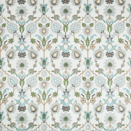 BRUNSCHWIG & FILS 8018116.113.0 SOLANUM EMB MIST Fabric - Eade's Wallpaper
