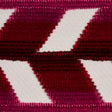 Schumacher 80183 CHEVRON STRIE VELVET TAPE in GARNET Trim - 