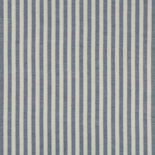 BRUNSCHWIG & FILS 8019102.50.0 ROLLO STRIPE INDIGO Fabric - Eade's Wallpaper