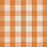 BRUNSCHWIG & FILS 8019105.12.0 LACKLAND CHECK ORANGE Fabric - Eade's Wallpaper