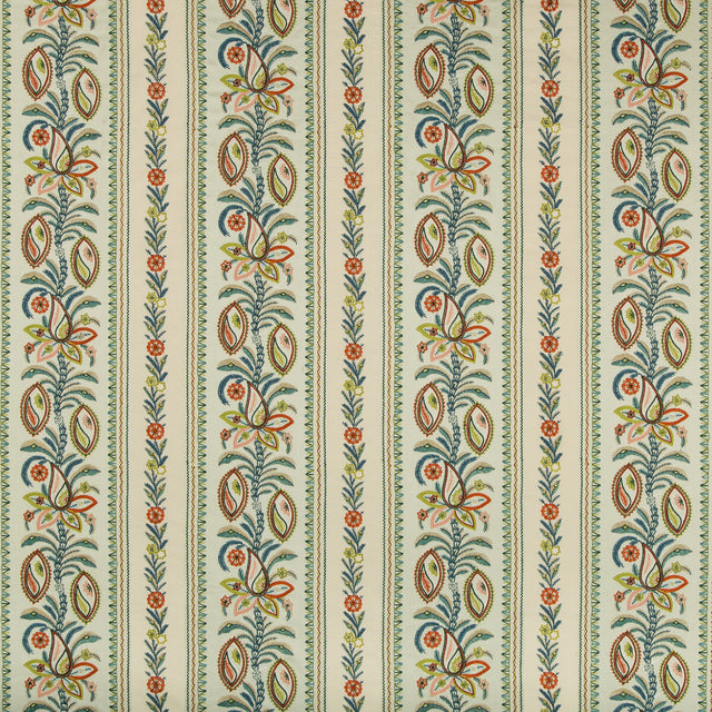 BRUNSCHWIG & FILS 8019107.133.0 HENNER EMB MIST Fabric - Eade's Wallpaper
