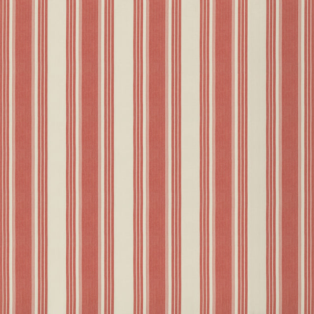 BRUNSCHWIG & FILS 8019110.197.0 COLMAR STRIPE ROSE Fabric - Eade's Wallpaper