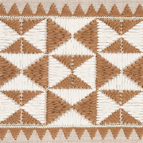Schumacher 80192 Zulma Embroidered Tape in SAND Trim - COPAC
