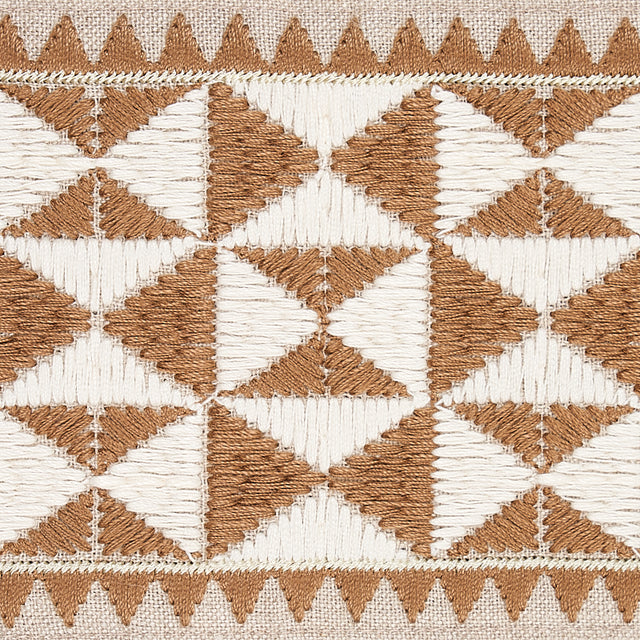 Schumacher 80192 Zulma Embroidered Tape in SAND Trim - COPAC