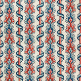 BRUNSCHWIG & FILS 8020102.519.0 MONTGUYON PRINT BLUE/RED Fabric - Eade's Wallpaper