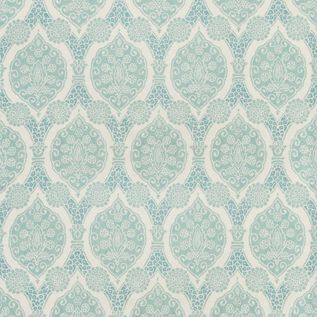 BRUNSCHWIG & FILS 8020103.13.0 SUFERA PRINT AQUA Fabric - Eade's Wallpaper