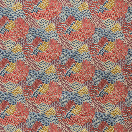 BRUNSCHWIG & FILS 8020104.195.0 KATIBI PRINT MULTI Fabric - Eade's Wallpaper