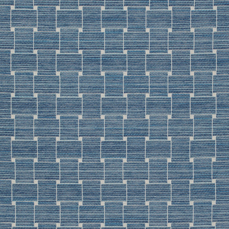 BRUNSCHWIG & FILS 8020108.5.0 BEAUMOIS WOVEN BLUE Fabric - Eade's Wallpaper