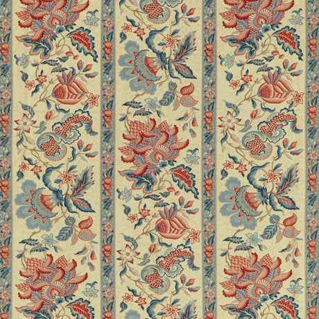 BRUNSCHWIG & FILS 8020120.195.0 MONTFLOURS PRINT RED Fabric - Eade's Wallpaper