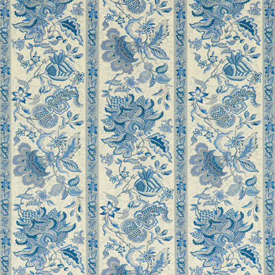 BRUNSCHWIG & FILS 8020120.5.0 MONTFLOURS PRINT BLUE Fabric - Eade's Wallpaper