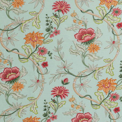 BRUNSCHWIG & FILS 8020122.1537.0 VERONIQUE PRINT OPAL Fabric - Eade's Wallpaper