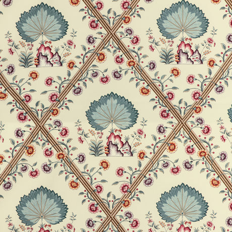 BRUNSCHWIG & FILS 8020123.1310.0 LOIRE PRINT JEWEL Fabric - Eade's Wallpaper