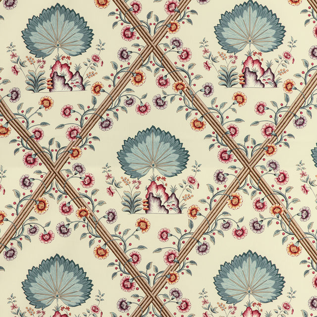 BRUNSCHWIG & FILS 8020123.1310.0 LOIRE PRINT JEWEL Fabric - Eade's Wallpaper