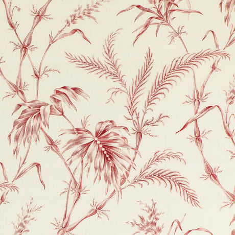 BRUNSCHWIG & FILS 8020124.19.0 LAUZIERE PRINT RED Fabric - Eade's Wallpaper