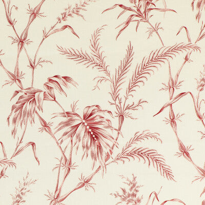 BRUNSCHWIG & FILS 8020124.19.0 LAUZIERE PRINT RED Fabric - Eade's Wallpaper