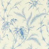 BRUNSCHWIG & FILS 8020124.5.0 LAUZIERE PRINT BLUE Fabric - Eade's Wallpaper