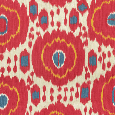 BRUNSCHWIG & FILS 8020125.195.0 MAYENNE PRINT RED Fabric - Eade's Wallpaper