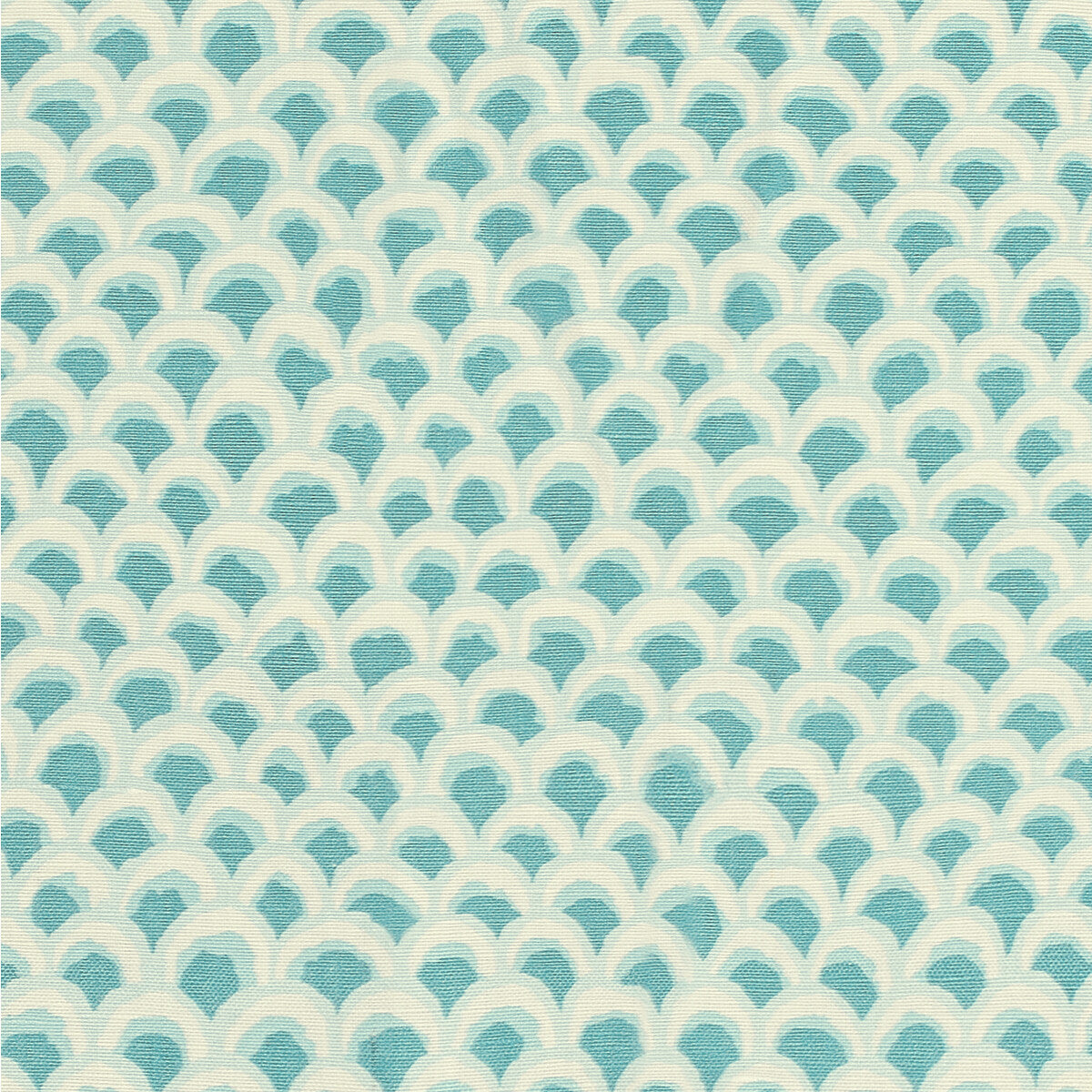BRUNSCHWIG & FILS 8020126.113.0 PAVE II PRINT AQUA Fabric - Eade's Wallpaper