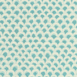 BRUNSCHWIG & FILS 8020126.113.0 PAVE II PRINT AQUA Fabric - Eade's Wallpaper