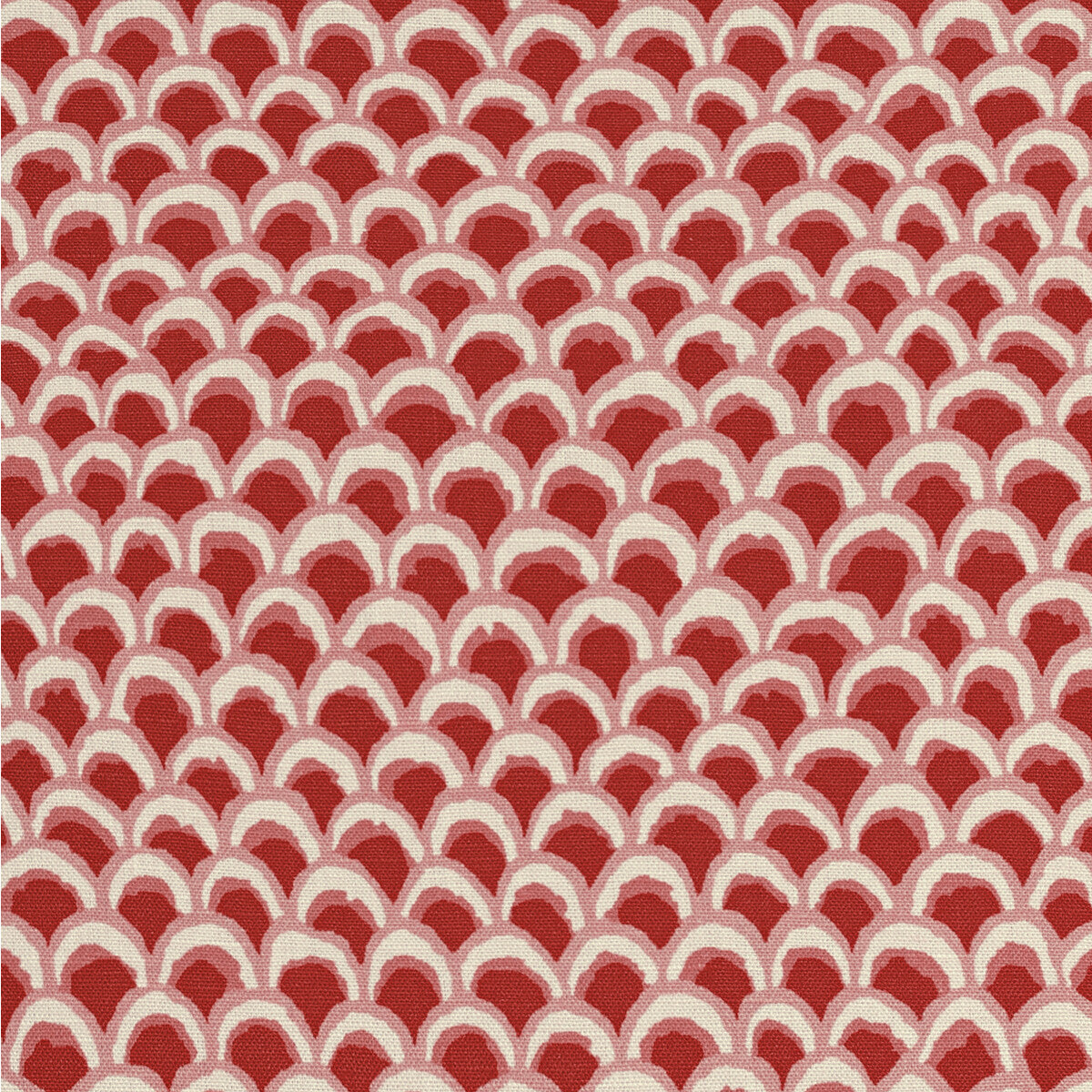 BRUNSCHWIG & FILS 8020126.19.0 PAVE II PRINT RED Fabric - Eade's Wallpaper