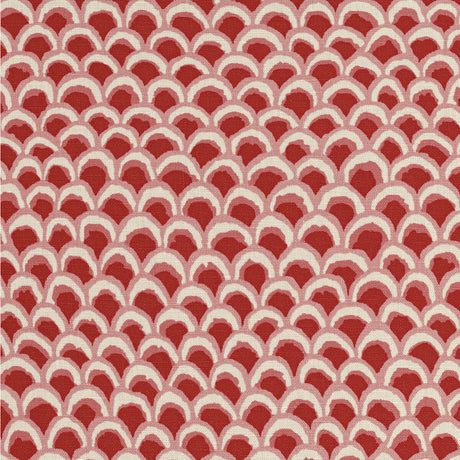 BRUNSCHWIG & FILS 8020126.19.0 PAVE II PRINT RED Fabric - Eade's Wallpaper