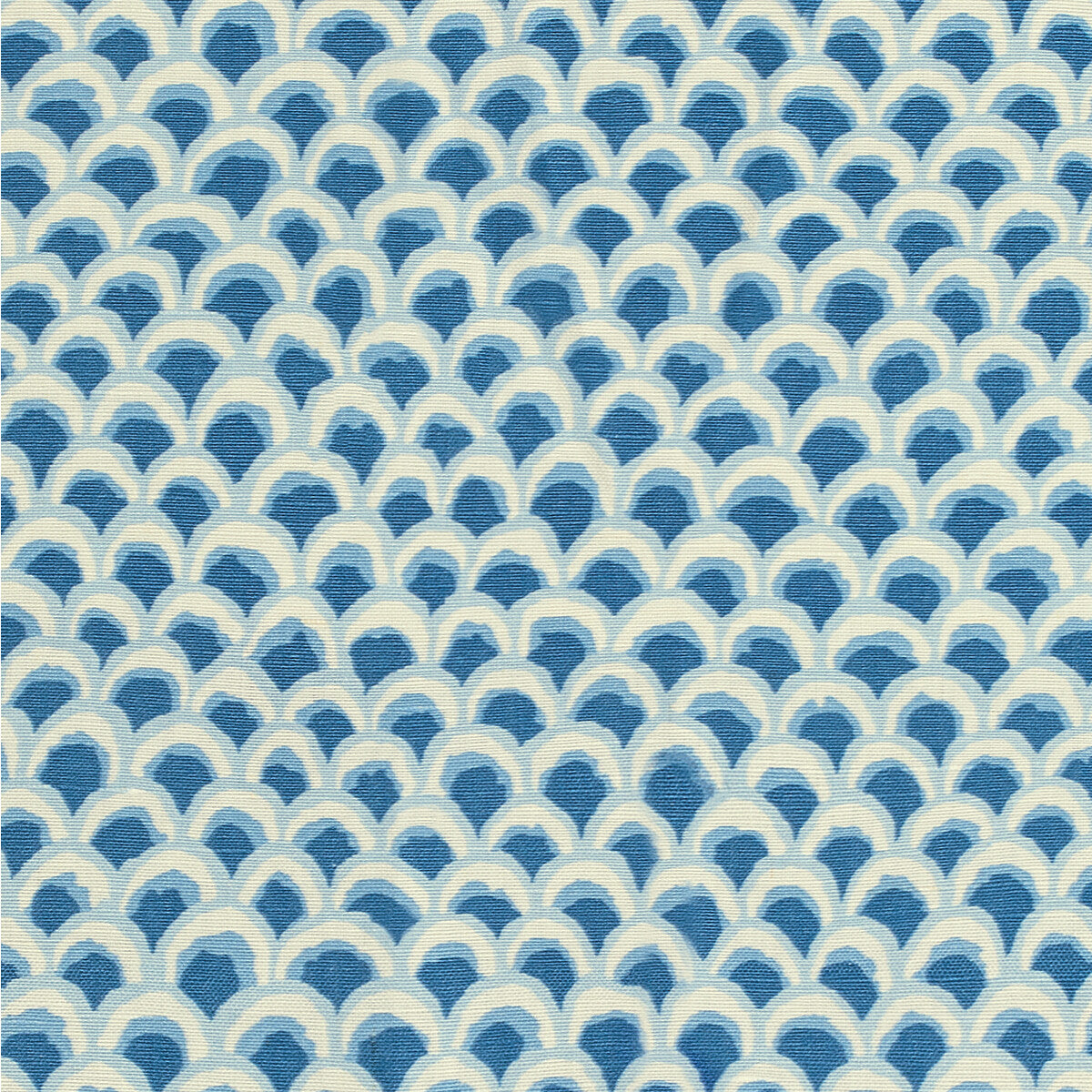 BRUNSCHWIG & FILS 8020126.5.0 PAVE II PRINT BLUE Fabric - Eade's Wallpaper