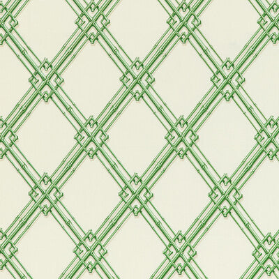 BRUNSCHWIG & FILS 8020127.3.0 LE BAMBOU PRINT GREEN Fabric - Eade's Wallpaper