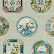 BRUNSCHWIG & FILS 8020128.3516.0 BONCHAMP PRINT AQUA Fabric - Eade's Wallpaper
