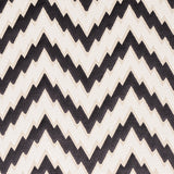 Schumacher Florentine Chevron Velvet Black Fabric