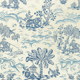 BRUNSCHWIG & FILS 8022101.55.0 VALENSOLE PRINT NAVY/SKY Fabric - Eade's Wallpaper