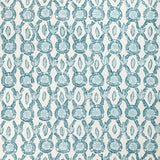 BRUNSCHWIG & FILS 8022103.1313.0 GALON PRINT AQUA Fabric - Eade's Wallpaper