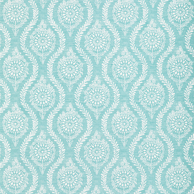 BRUNSCHWIG & FILS 8022105.13.0 MARINDOL PRINT AQUA Fabric - Eade's Wallpaper