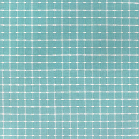 BRUNSCHWIG & FILS 8022116.13.0 LISON CHECK AQUA Fabric - Eade's Wallpaper