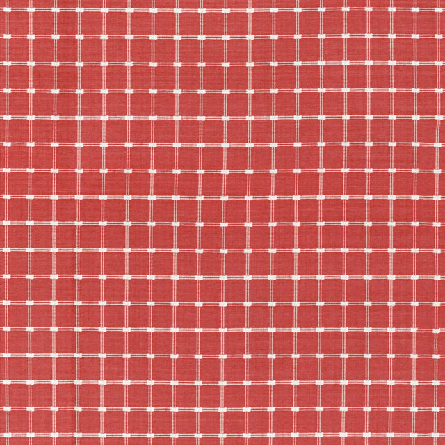 BRUNSCHWIG & FILS 8022116.19.0 LISON CHECK RED Fabric - Eade's Wallpaper