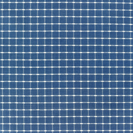 BRUNSCHWIG & FILS 8022116.5.0 LISON CHECK BLUE Fabric - Eade's Wallpaper
