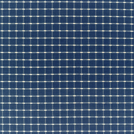 BRUNSCHWIG & FILS 8022116.50.0 LISON CHECK NAVY Fabric - Eade's Wallpaper