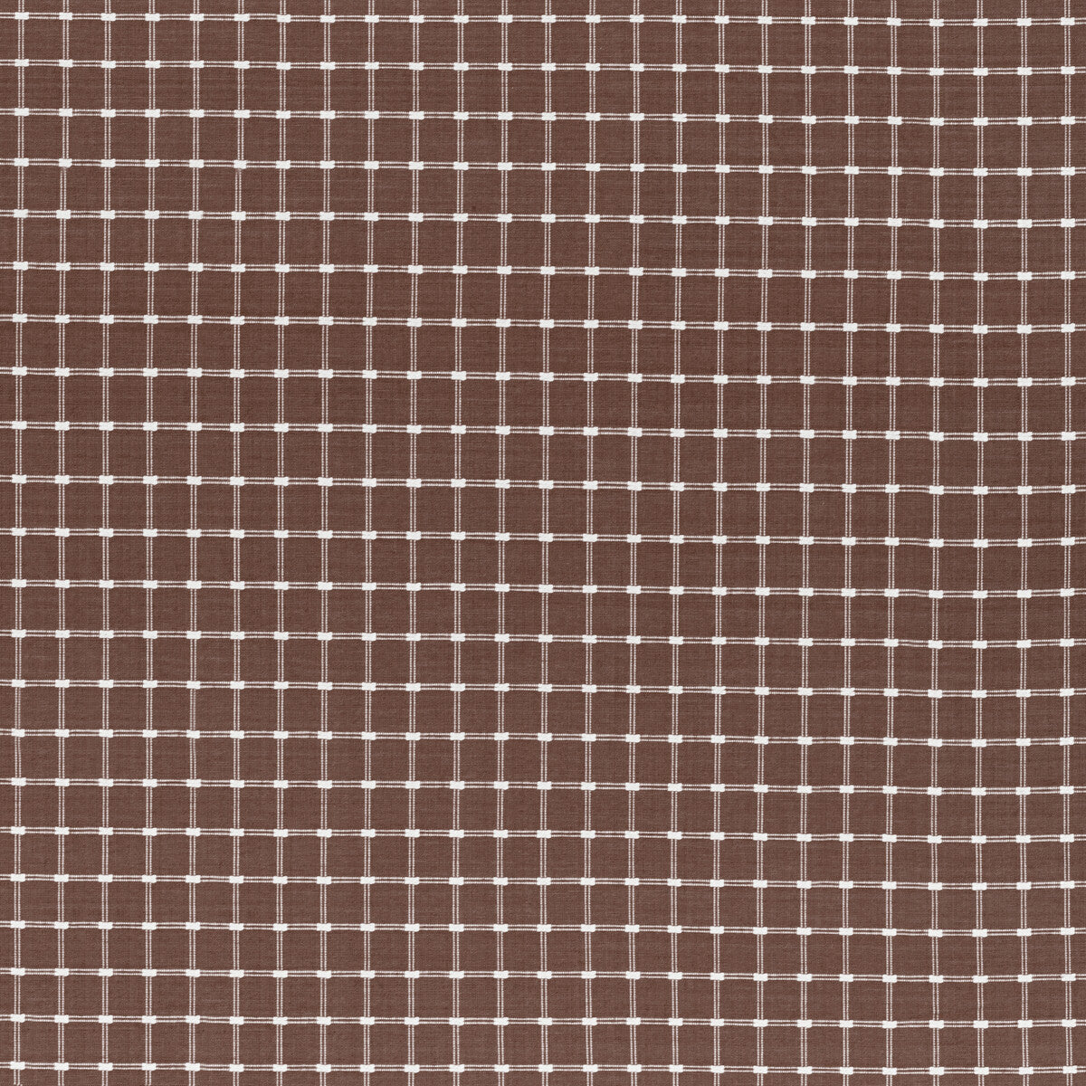 BRUNSCHWIG & FILS 8022116.6.0 LISON CHECK BROWN Fabric - Eade's Wallpaper
