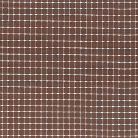 BRUNSCHWIG & FILS 8022116.6.0 LISON CHECK BROWN Fabric - Eade's Wallpaper